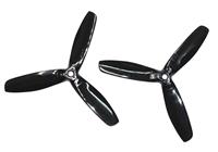 Kingkong 5050 3-Blade Black Propellers CW CCW 1 Pair for FPV Racer [1067891-b]